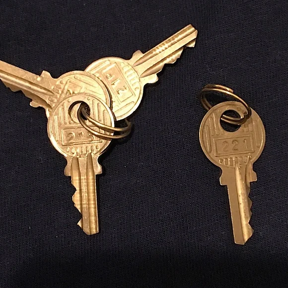 LOUIS VUITTON LV Keys For LV Locks That Have No Key Authentic Brass LV Key - Picture 2 of 8